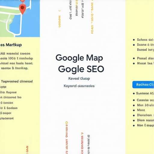 Infographic showing advanced Google Maps SEO tactics for local business visibility.