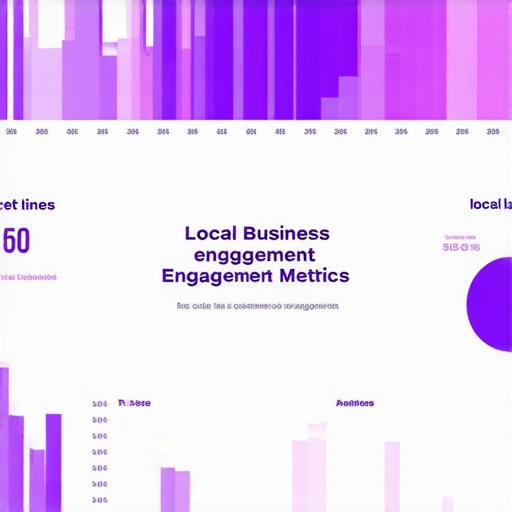 Analytics dashboard displaying local business engagement metrics and visitor interactions.