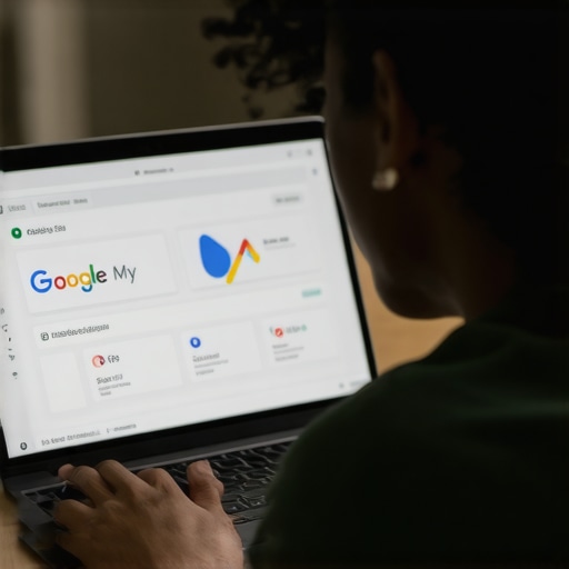 Person reviewing local SEO data on a laptop screen