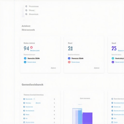 Screenshot of a Google Data Studio dashboard displaying Google My Business engagement metrics