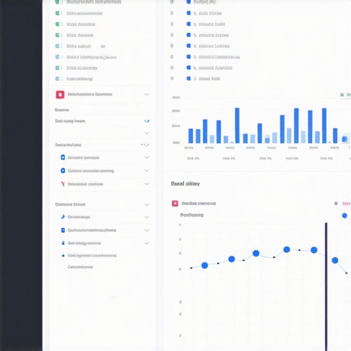 Dashboard with local SEO analytics and maps metrics