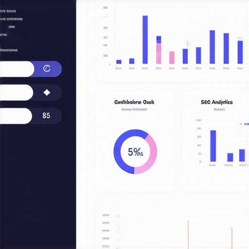 Screenshot of a computer screen displaying local SEO metrics and analytics tools