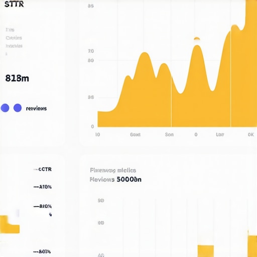Screenshot of an analytics dashboard tracking Google Maps engagement and rankings.