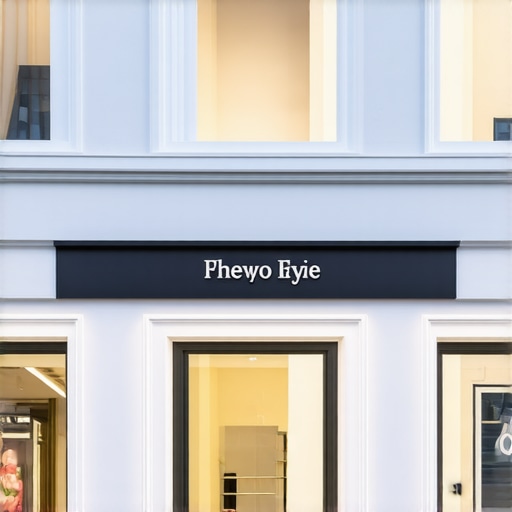 High-quality images of a stylish storefront and interior to improve GMB profile