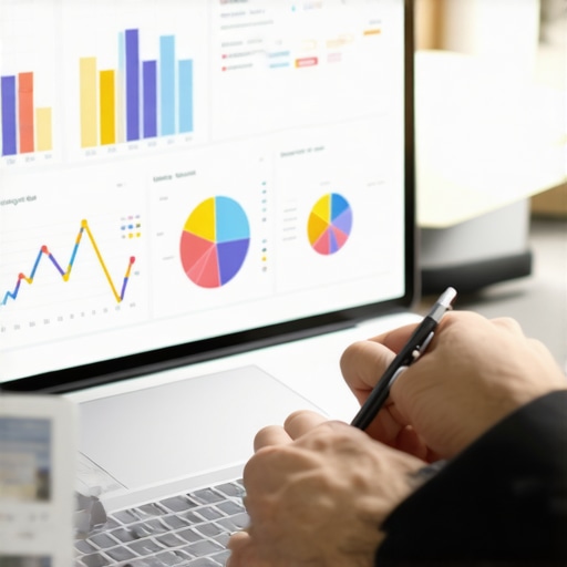 A person reviewing analytics dashboards showing growth in local SEO engagement.